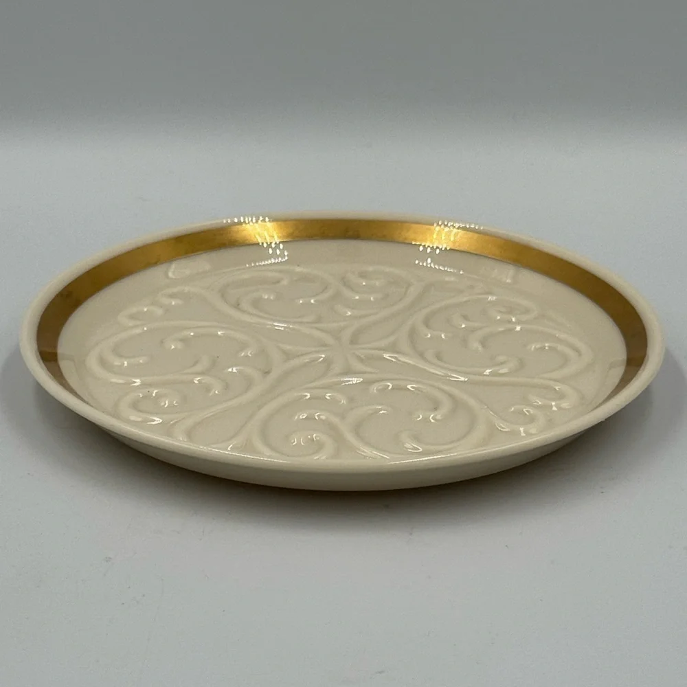 Vintage Lenox Wine Bottle Coaster Seville Collection Gold